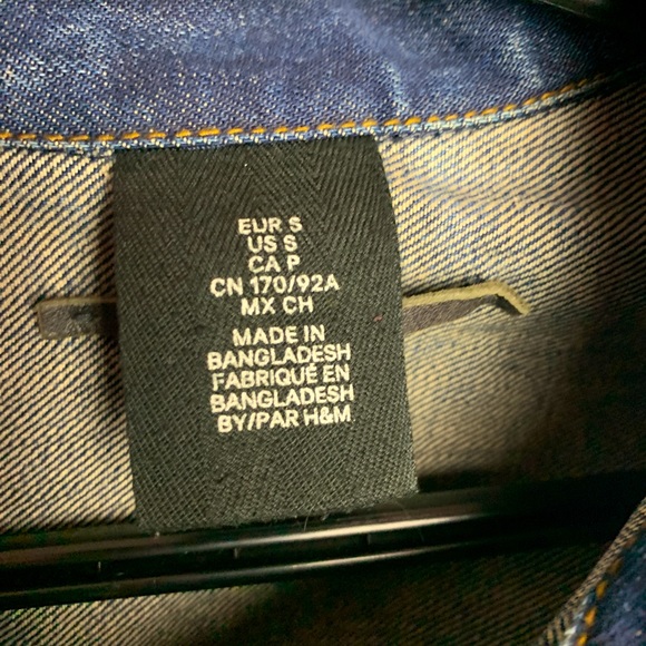Mean’s Jean Jacket - H&M Size Small - Picture 4 of 4